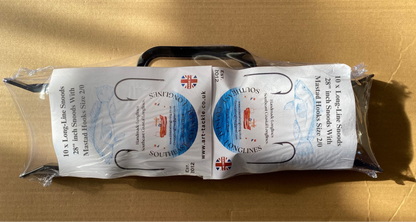 120ft  Long-line With 20 Clip on Hook Snoods 28” Inches With Mustad Hook Size 2/0